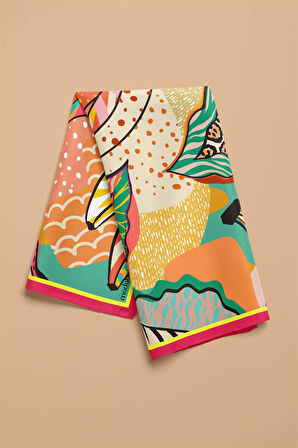 F114 Modabutik Muz Desenli Bandana