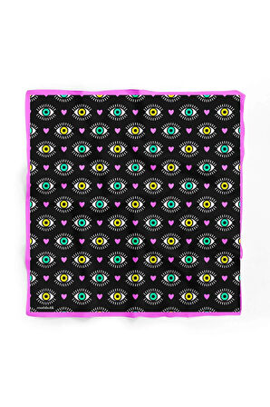 F112 Modabutik Göz Desenli Bandana