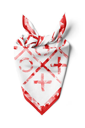 E76  Modabutik XOX Desenli Bandana