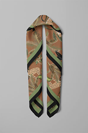 H35 Modabutik Kaplan Desenli Bandana