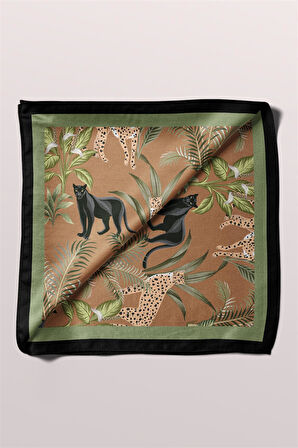 H35 Modabutik Kaplan Desenli Bandana