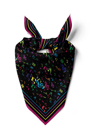 A28 Modabutik Nota Desenli Bandana