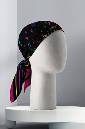 A28 Modabutik Nota Desenli Bandana