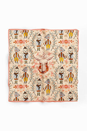 V57 Modabutik Geyik Desenli Bandana