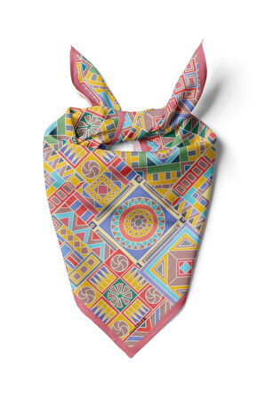 C3 Modabutik Geometrik Desenli Bandana