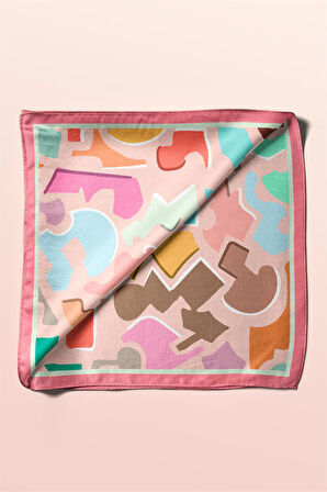 F116 Modabutik Geometrik Desenli Bandana