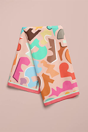 F116 Modabutik Geometrik Desenli Bandana