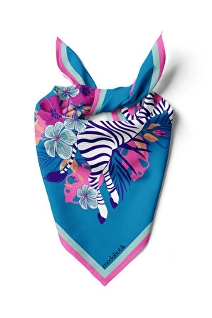 B26 Modabutik Zebra Desenli Bandana