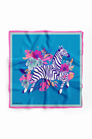 B26 Modabutik Zebra Desenli Bandana