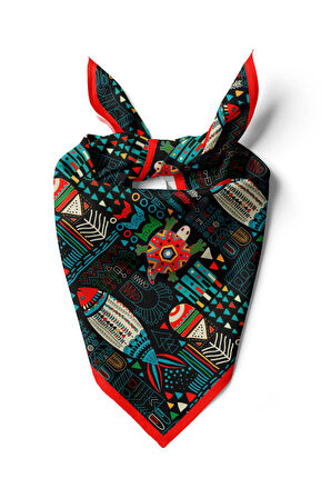 G97 Modabutik Balık Desenli Bandana
