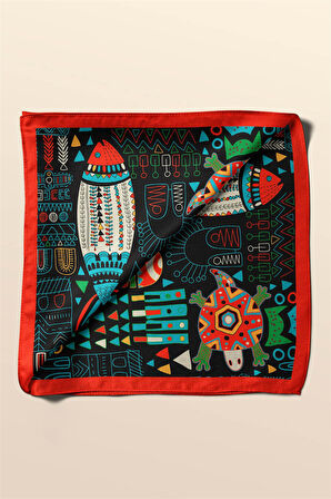 G97 Modabutik Balık Desenli Bandana