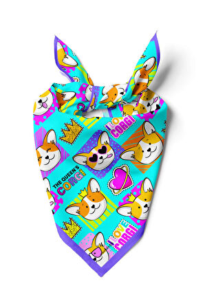 G104 Modabutik Köpek Desenli Bandana