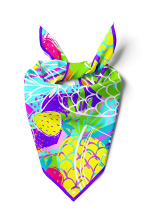 G98 Modabutik Meyve Desenli Bandana