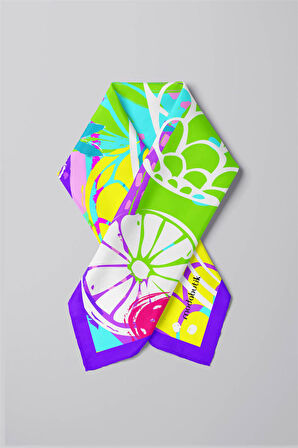 G98 Modabutik Meyve Desenli Bandana