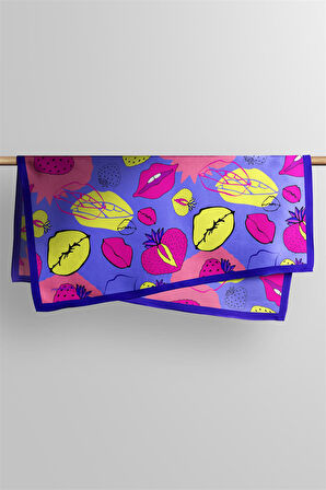 G102 Modabutik Çilek Desenli Bandana