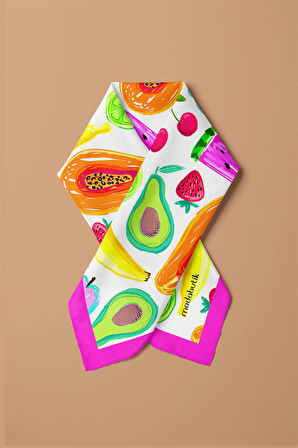 G96 Modabutik Meyve Desenli Bandana