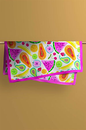 G96 Modabutik Meyve Desenli Bandana