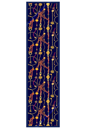 I102 Modabutik Zincir Desenli Fular