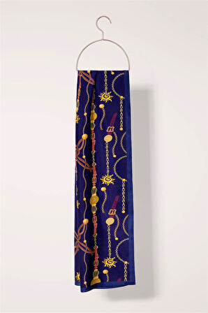 I102 Modabutik Zincir Desenli Fular