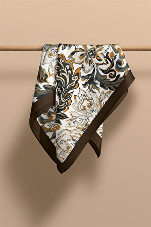 I39 Modabutik Çiçek Desenli Fular