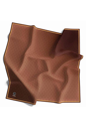 Twill Degradeli Bakır Renkli 90x90 Eşarp (İpek İçermez)