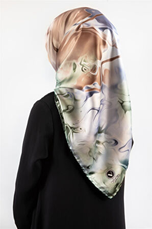 Rayon Batik Desenli Mint Yeşili Renkli 90x90 Dikim Şekli : El Dikişi Eşarp (İpek İçermez) Kenar Dikiş Şekli El Dikişli