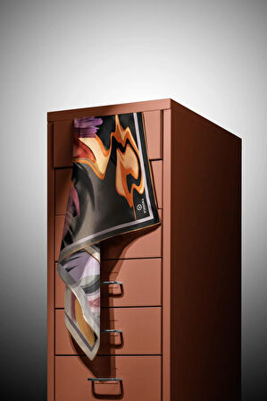 %100 Twill İpek Batik Desenli Pudra - Bakır Renkli 90x90 Eşarp Dikim Şekli : El Dikişi