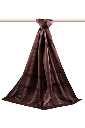 LÜKS MEDİNE İPEĞİ GEOMETRİK DESENLİ GÜL KURUSU RENKLİ 75X195 KIRIŞMAZ ŞAL MOSS KREP DİKİŞ TİPİ İTALYAN DİKİŞLİ