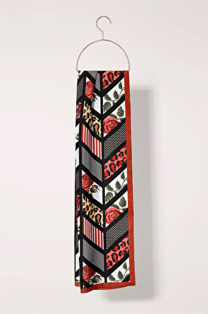 Modabutik Gül Desenli Kadın Fular