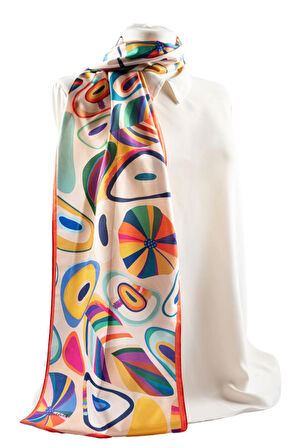 I85 Modabutik Geometrik Desenli Kadın Fular