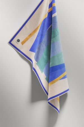 Twill Geometrik Desenli İndigo Renkli 90x90 Eşarp (İpek İçermez) Kenar Dikiş Şekli El Dikişli
