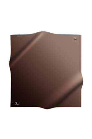 %100 Twill İpek Degrade Desenli Sütlü Kahve Renkli 90x90 Eşarp Dikim Şekli : El Dikişi