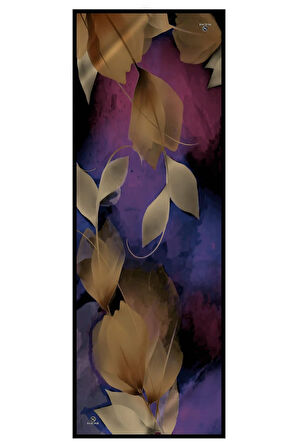 SÜVARİ ŞAL ÇİÇEK DESENLİ SİYAH - SAKS RENKLİ 75X210 ŞAL İTALYAN DİKİŞLİ