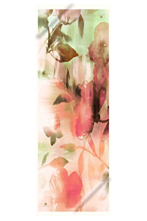 SÜVARİ ŞAL ÇİÇEK DESENLİ PEMBE - ZÜMRÜT YEŞİLİ RENKLİ 75X210 ŞAL İTALYAN DİKİŞLİ