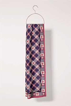 Modabutik Kalp Desenli Fular