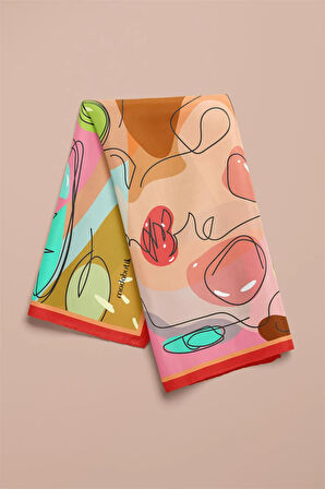 Z85 Modabutik Silüet Desenli Bandana