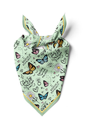 Z1 Modabutik Kelebek Desenli Bandana