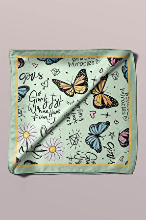 Z1 Modabutik Kelebek Desenli Bandana