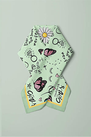 Z1 Modabutik Kelebek Desenli Bandana