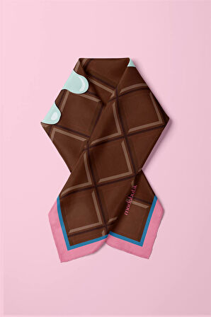 B60 Modabutik Çikolata Desenli Bandana