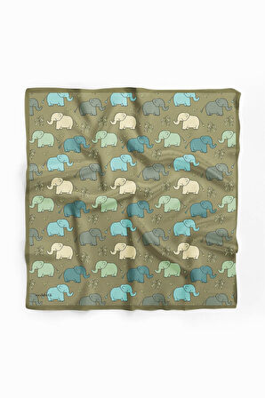 F97 Modabutik Fil Desenli Bandana