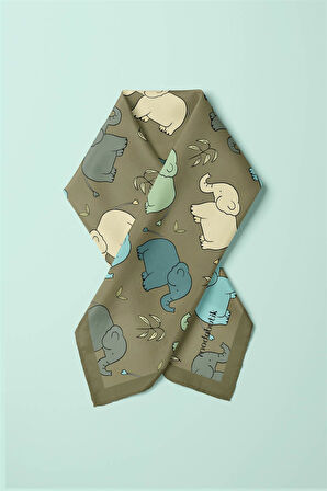 F97 Modabutik Fil Desenli Bandana