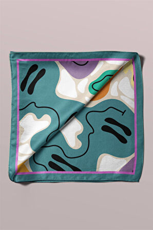 B38 Modabutik Smiley Desenli Bandana