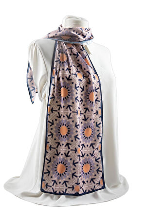 I1 Çini Desenli Fular 30x140