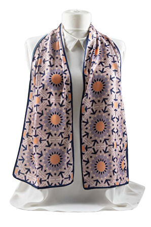 I1 Çini Desenli Fular 30x140