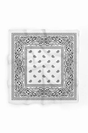 A4 WHITE ŞALLI BANDANA DG12196