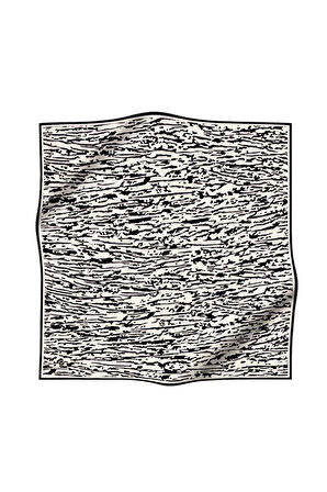 %100 Twill İpek Çizgi Desenli Krem - Siyah Renkli 90x90 Eşarp Dikim Şekli : El Dikişi