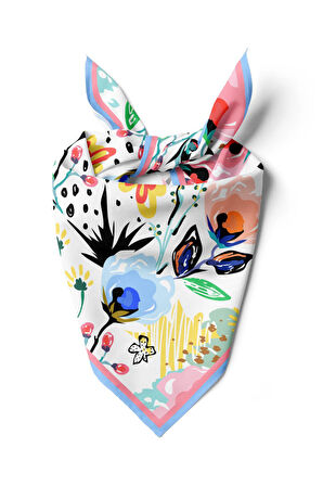 B7 Modabutik Çiçek Desenli Bandana