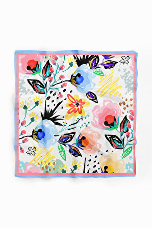 B7 Modabutik Çiçek Desenli Bandana
