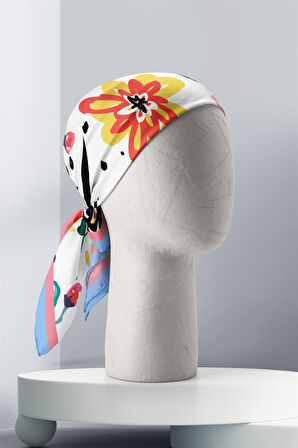 B7 Modabutik Çiçek Desenli Bandana